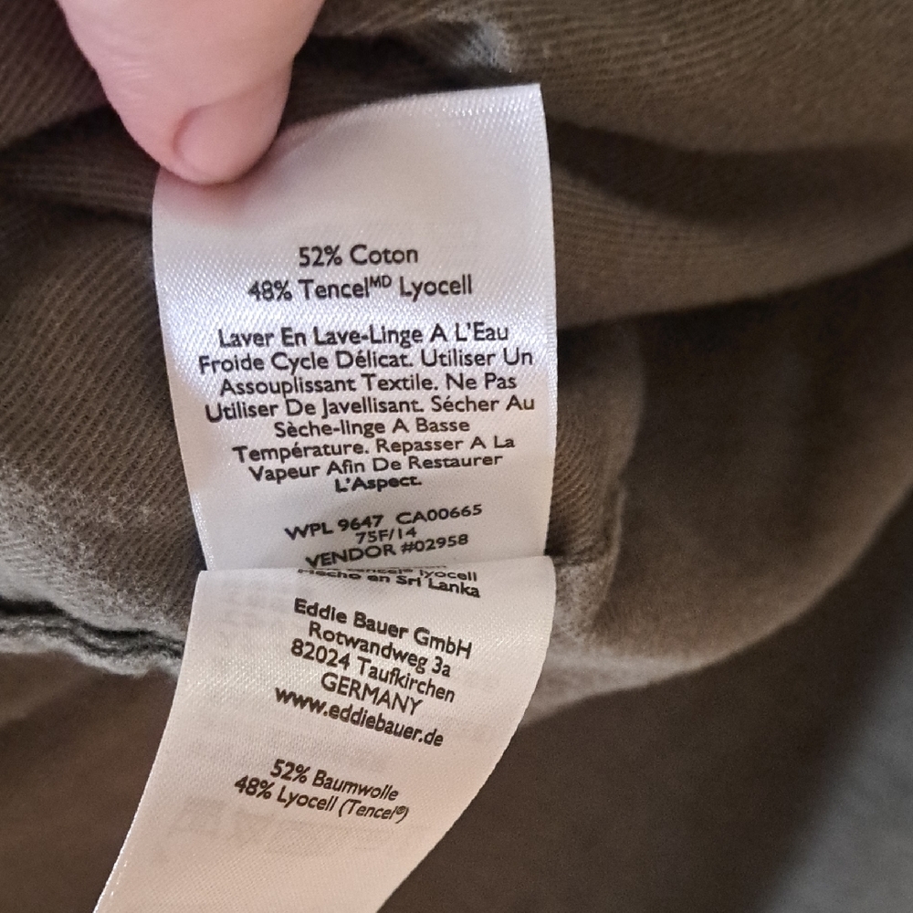 Eddie Bauer Women's Easy Fit Shirt - Olive Green. - Picture 3 of 8